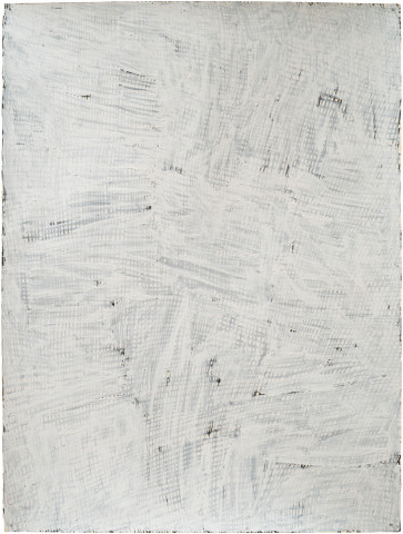 Nyapanyapa Yunupingu Djorra (paper) 14, 2014; TPA114; felt tip pen, earth pigments on discarded print proofs; 75 x 56 cm; Enquire