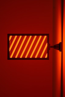 Callum Morton City Lights #2, 2026; steel, 2Pac polyurethane, lights; 33 x 67.5 x 12 cm; enquire