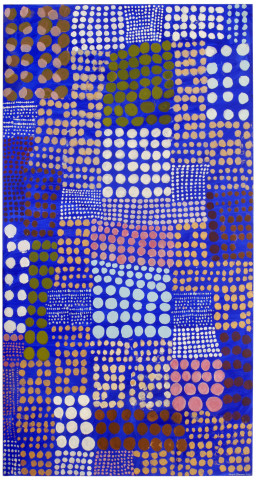 Angela Brennan Untitled (Blue), 2007; oil on linen; 240 x 130 cm; enquire