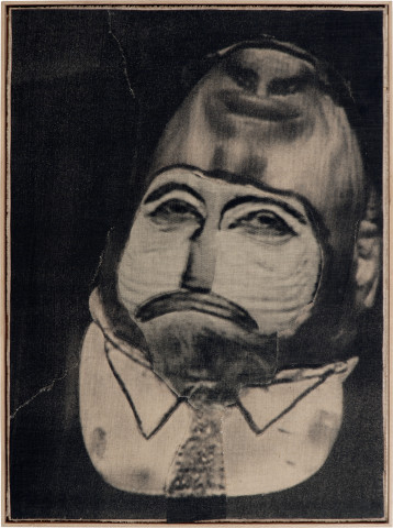 David Noonan Untitled, 2008; screen printed jute and linen collage; 150 x 110 cm; enquire