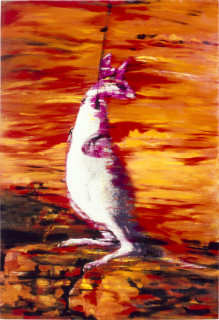 Ian North Five Seasons in Magenta Konogouro IV, 1992; acrylic, black and white photographs; 172.5 x 118.5 cm; enquire