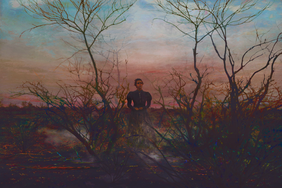 Tracey Moffatt Ritual, 2024; from the series The Burning; digital colour print; 128 x 190 cm (framed); Edition of 6 + 2 AP; more info; enquire