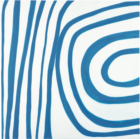 Angela Brennan Space Blue, 2005; oil on linen; 180 x 180 cm; enquire