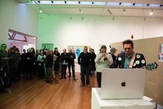 A Constructed World Sending Transmission: From Cabine Téléphonique, Bordeaux, 2026; performance; with Jules Bernagaud, Michele Robecchi and David Suyasa; enquire