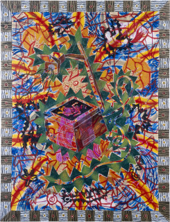 Gary Carsley The overall tendency and the overhead projector, 1986; oil and enamel paint on canvas; 180 x 240 cm; enquire