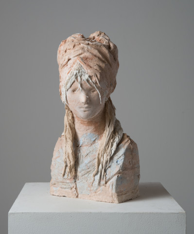 Linda Marrinon Revolutionist, 2014; tinted and painted plaster; 40 x 20.5 x 12 cm; enquire