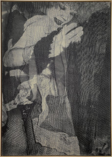 David Noonan Untitled, 2012; screen-printed jute and linen collage; 204 x 146 cm; enquire