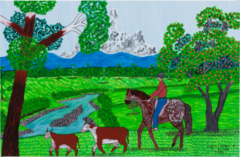 Robert Campbell Jnr Untitled 17.6.1989, 1989; acrylic on canvas; 53 x 81.5 cm; more info; enquire