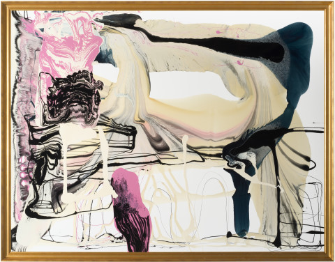 Dale Frank Eastern Suburb’s World, 2013; varnish on canvas; 214 x 274 cm; enquire