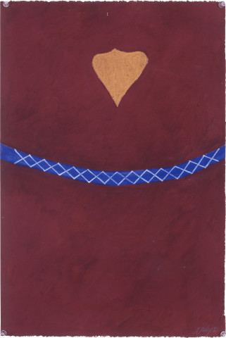 Fiona Foley Yam Leaf - Running Water, 1992; pastel on paper; 56 x 38 cm; enquire