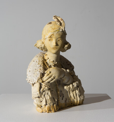 Linda Marrinon Tribute to Gio Ponti, 2016; painted terra cotta; 27 x 21 x 10 cm; enquire