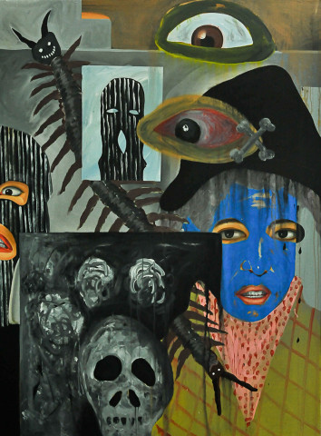 David Griggs Frat of the Obese 10, 2011; acrylic on canvas; 183 x 137 cm; enquire