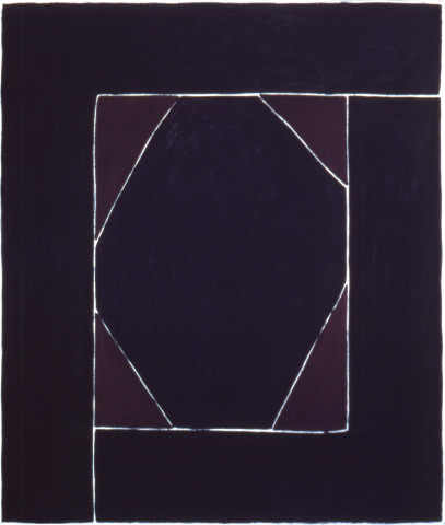 David Tremlett A Table for drawing in relation to walls - Skyway Hotel - Dar Es Salaam, 1988; pastel on paper; 237 x 203 cm; enquire