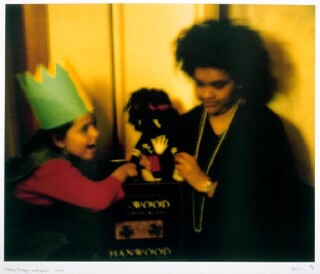 Destiny Deacon Happy, Happy Institution, 2001; from the series Forced Into Images; Light jet prints from Polaroid originals; 77 x 95 cm; Edition of 20; Enquire