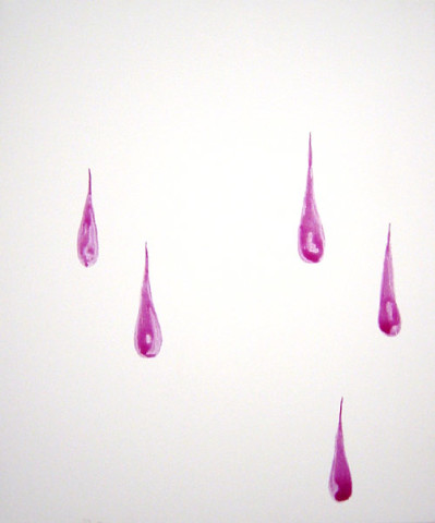 Nell Five Drips, 2002; Acrylic on canvas; 60.5 x 50.5 cm; enquire