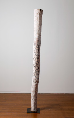 Nyapanyapa Yunupiŋu Untitled, 2016; 3928-16; Larrakitj; 233 x 18 x 18 cm; enquire