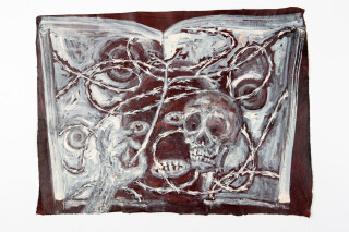 Fiona Hall By The Book, 2015; khadi paper; 57 x 76 cm; enquire