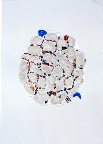 Rohan Wealleans Seed, 2007; paint on paper; 54.5 x 42 x 6 cm; framed dimensions; enquire