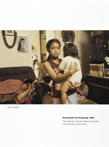 Tracey Moffatt Responsible but Dreaming, 1984, 1999; from the series Scarred For Life II; offset lithograph; 80 x 60 cm; Edition of 60 + AP 10; Enquire