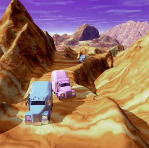 Patricia Piccinini Desert Riders, Mountain, 2000; type C photograph; 80 x 80 cm; 120 x 120 cm (paper size); Edition of 30 + 3 AP; enquire