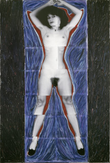 Julie Rrap Persona and Shadow: Siren, 1984; cibachrome print; 199 x 110 cm; Edition of 9 + 2 A/Ps; enquire