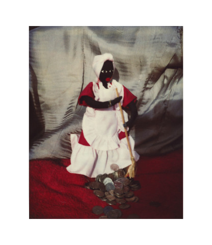 Destiny Deacon Ask your mother for sixpence, 1995-03; light jet print from Polaroid original; 100 x 80 cm; Edition of 15; enquire