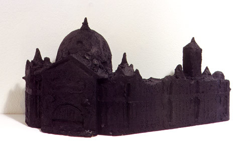 Linda Marrinon Flinders Street Station, 1998; from the series Sculpture For The Home; Terracotta tinted to resemble bronze; 21 x 44 x 15 cm; enquire