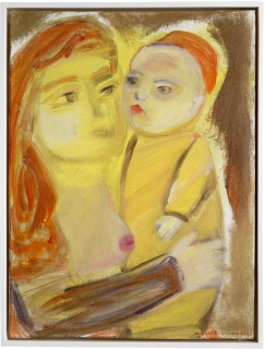 Angela Brennan Mother and child, 2006; acrylic on canvas board; 41 x 30.5cm (unframed), 43 x 33cm (framed); enquire