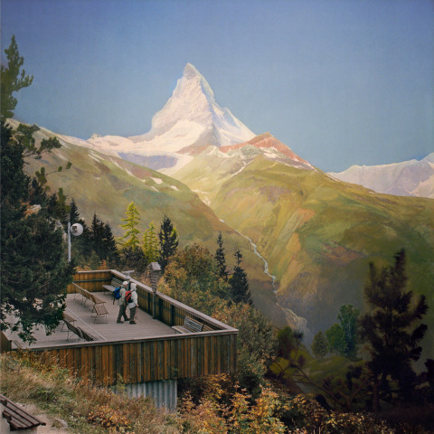 Anne Zahalka Alpinists, 2007; Ilfaflex Type C print; 80 x 80 cm; Edition of 10 + AP 2; enquire