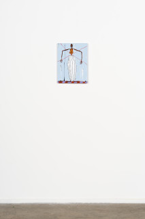 installation view; Mia Boe Rip!, 2025; synthetic polymer on linen; 40 x 30 cm; enquire