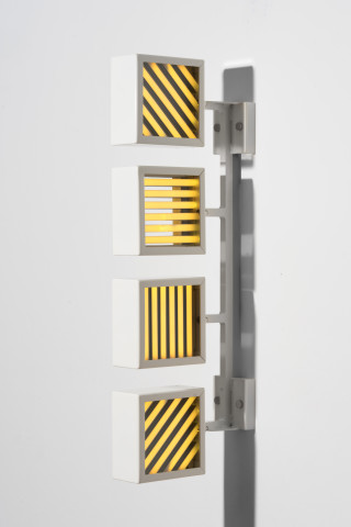 Callum Morton City Lights #3, 2026; steel, powder coating, lights; 96 x 32.5 x 12 cm; more info; enquire