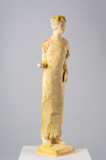 Linda Marrinon Summer, 2025; painted plaster and hessian; 100 x 28 x 24 cm; enquire