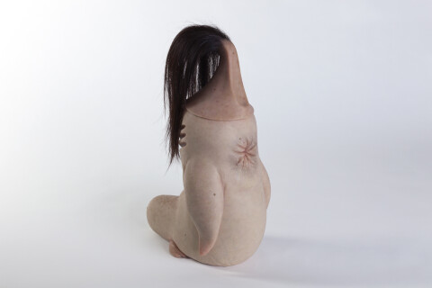 Patricia Piccinini Butthole Penguin I, 2018; Silicone, hair; 52 x 21.7 x 29.6 cm; Edition of 6 + AP 2; Enquire