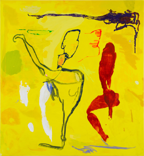 Tom Polo echo echo (wild accusations part two), 2026; acrylic and Flashe on polycotton; 213 x 198 cm; enquire