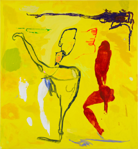 Tom Polo echo echo (wild accusations part two), 2026; acrylic and Flashe on polycotton; 213 x 198 cm; enquire
