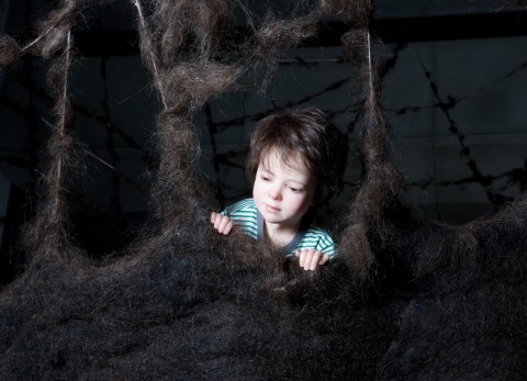 Patricia Piccinini Aloft (detail), 2010; Silicone, fibreglass, human hair, felted human hair, animatronic mechanisms, mixed media; enquire