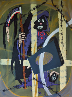 David Griggs Condos for Condoms, 2010; acrylic on canvas; 183 x 137 cm; enquire