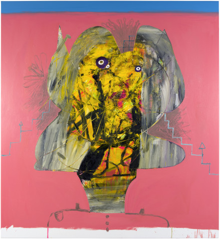 Gareth Sansom Best in Show, 2014; oil and enamel on linen; 168 x 183 cm; enquire