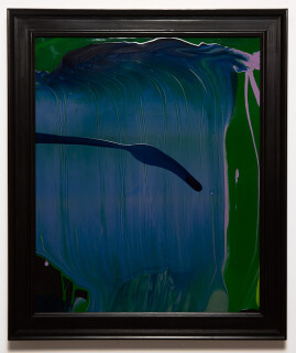 Dale Frank Conservative Institutional Beauty #4, 2013; Varnish on canvas; 87 x 74 cm; (framed); enquire