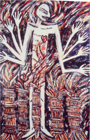 Susan Rankine Torch Song, 1983; ink and watercolour on paper; 76 x 56 cm; enquire