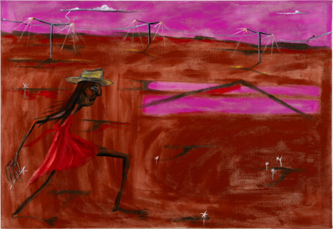 Mia Boe There’s all the work that needs to be done, 2025; oil on linen; 56 x 81 cm; enquire