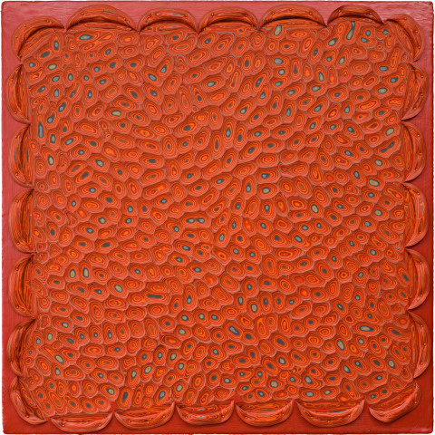 Rohan Wealleans Concentration farm No. 2, 2010; House paint on board; 120 x 120 cm; (photo: Sam Hartnett); enquire