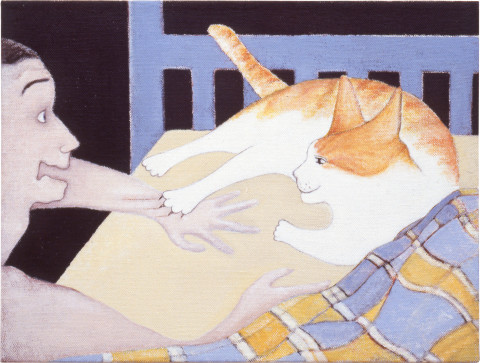 Vivienne Shark LeWitt The Blunderer, 1992; acrylic on linen; 46 x 61 cm; enquire