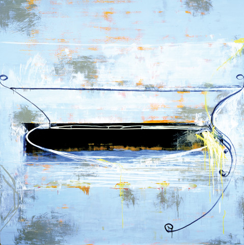 John Firth-Smith Seen and Gone, 2000; oil on linen; 8 x 8ft; enquire