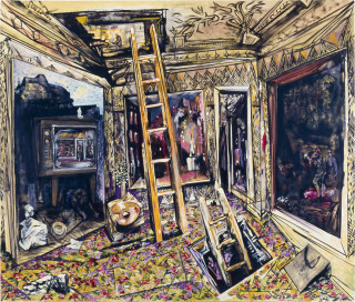 Victor Rubin Room 2: TV Eyes the 4th Time Around, 1987; oil on canvas; 168 x 198 cm; enquire