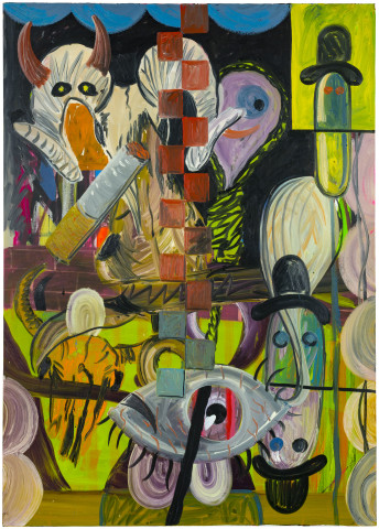 David Griggs 1968 bass kill desert, 2017; oil on canvas; 214 x 152 cm; enquire