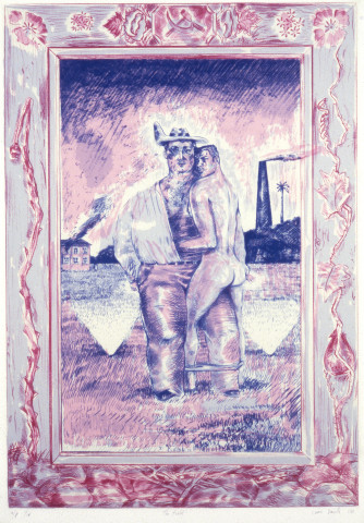 Juan Davila The Field, 1988; silkscreen; 126 x 78 cm; enquire