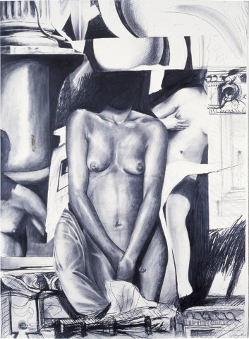 Richard Goodwin Pyramid of Heads II, 1984; 210 x 150 cm; enquire