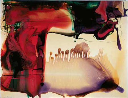 Dale Frank Remember Fortune Cookie Road 10. People sitting on top of the world, usually arrived there standing up.Be good. And if you can't be good, be careful. And if you can't be careful, name it after me. Harlin Toogoolawah Esk., 2004; varnish on canvas; 200 x 260 cm; enquire