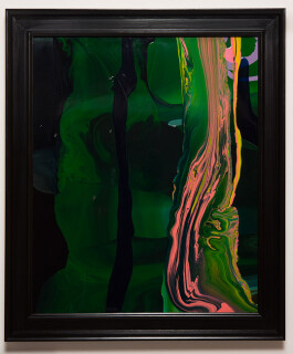 Dale Frank Conservative Institutional Beauty #5, 2013; Varnish on canvas; 87 x 74 cm; (framed); enquire